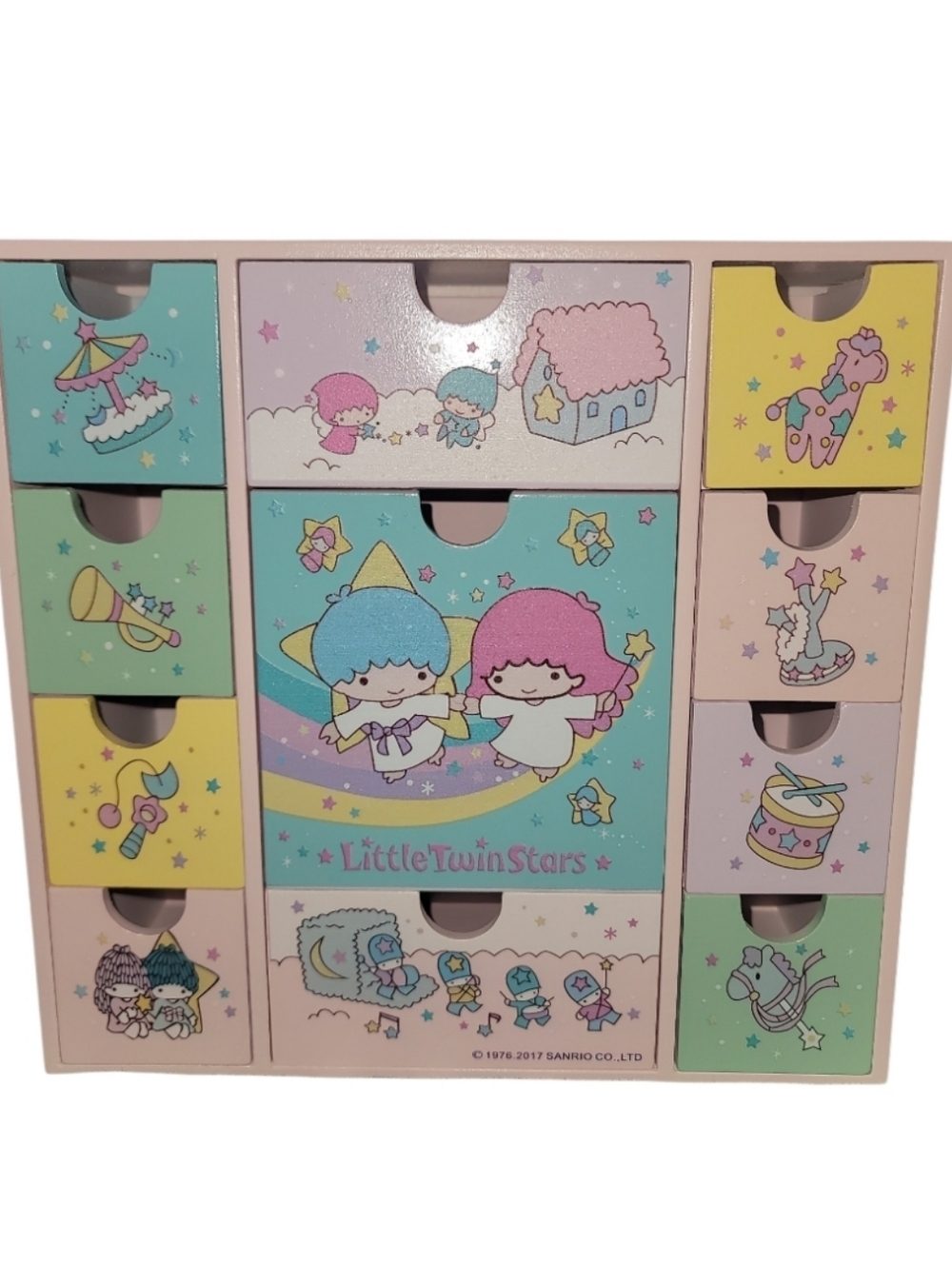 little twins star SANRIO wooden desk drawer 2017 hand painted